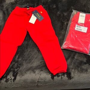 Polo by Ralph Lauren Red Sweatpants